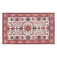 Maroon Ramage Washable Area Rug, 3x5