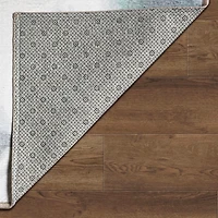 Sasha Blue Floral Washable Runner, 2x7