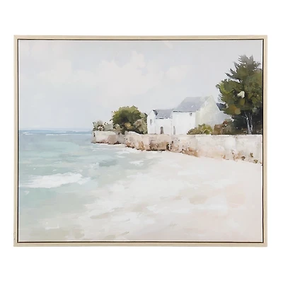 Calm Shores Framed Canvas Art Print