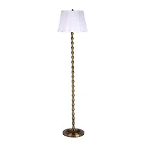 Gold Metal Bamboo Floor Lamp