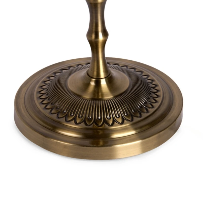 Gold Metal Bamboo Floor Lamp