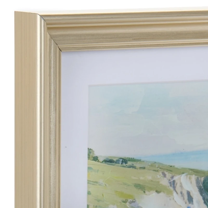 Seaside Blooms Framed Art Print