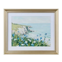 Seaside Blooms Framed Art Print
