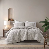 Ink + Ivy Gray Patchwork 3-pc. Queen Comforter Set