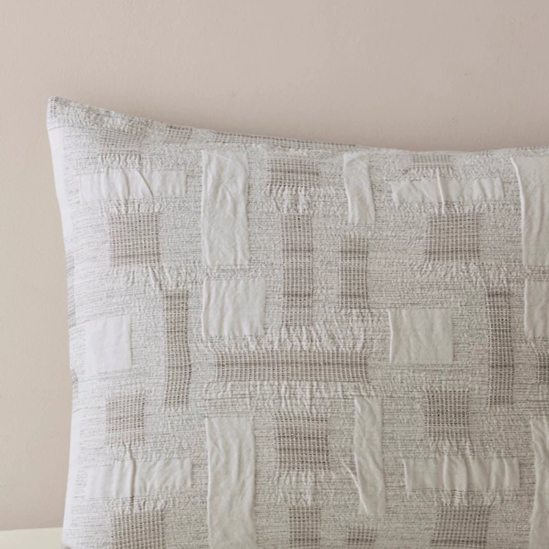 Ink + Ivy Gray Patchwork 3-pc. King Comforter Set