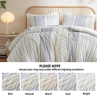 Ink + Ivy Blue Imani 3-pc. Queen Comforter Set