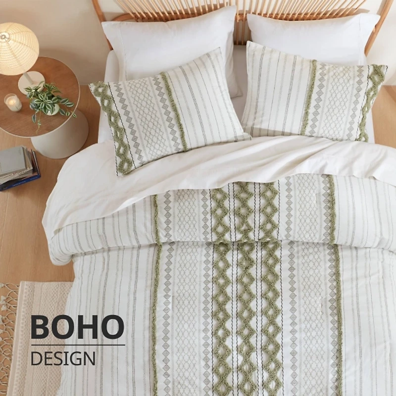 Ink + Ivy Green Imani 3-pc. Queen Comforter Set