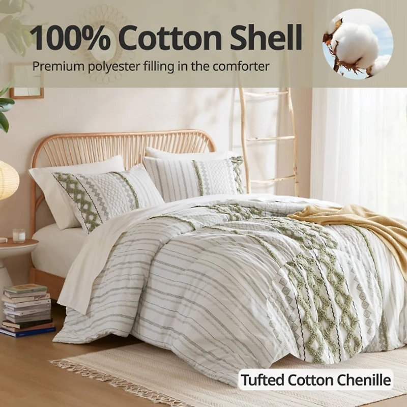 Ink + Ivy Green Imani 3-pc. Queen Comforter Set