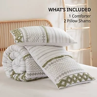 Ink + Ivy Green Imani 3-pc. Queen Comforter Set