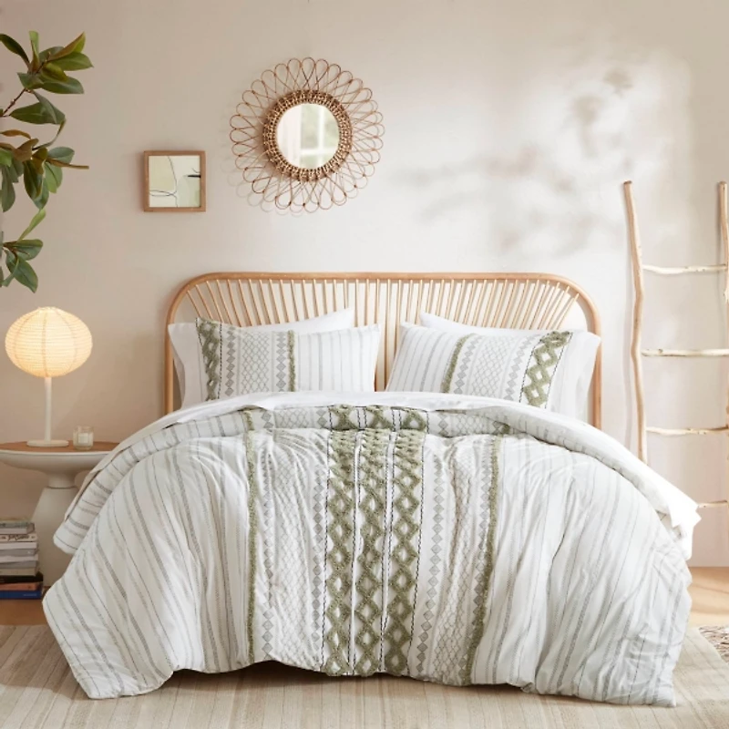 Ink + Ivy Green Imani 3-pc. Queen Comforter Set