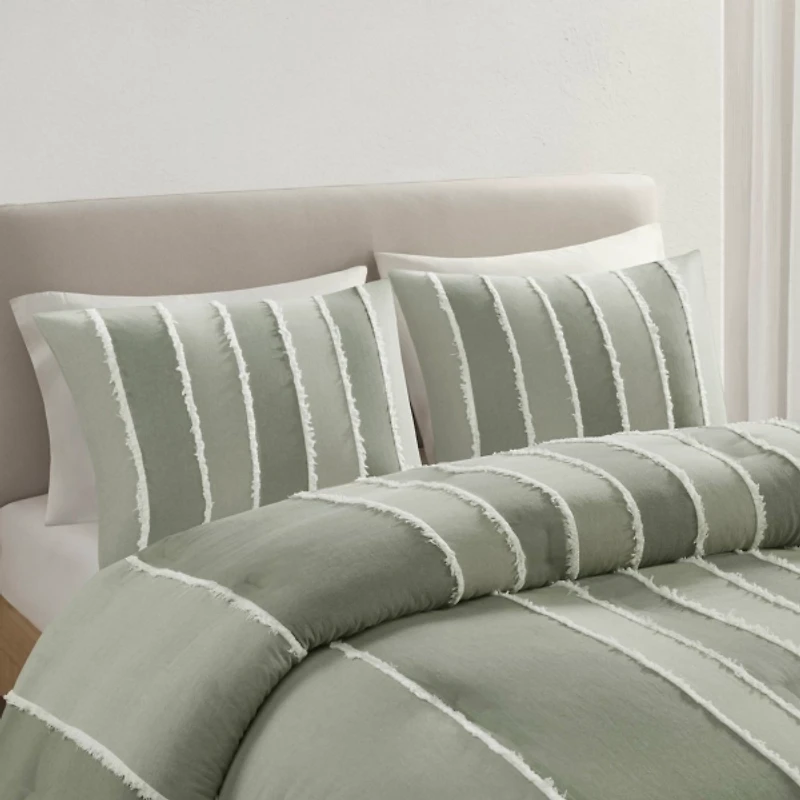 Ink + Ivy Green Shay 3-pc Full/Queen Comforter Set