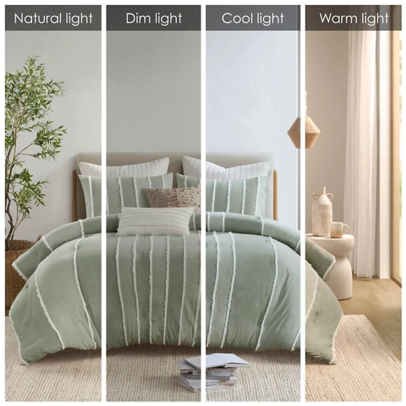 Ink + Ivy Green Shay 3-pc King Comforter Set