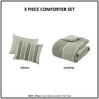 Ink + Ivy Green Shay 3-pc King Comforter Set