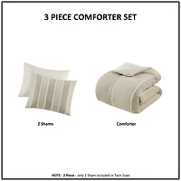 Ink + Ivy Tan Shay 3-pc. King Comforter Set