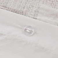 Ink + Ivy Gray Patch 3-pc. King Duvet Cover Set