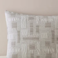 Ink + Ivy Gray Patch 3-pc. King Duvet Cover Set