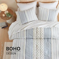 Ink + Ivy Blue Imani 3-pc. King Duvet Cover Set