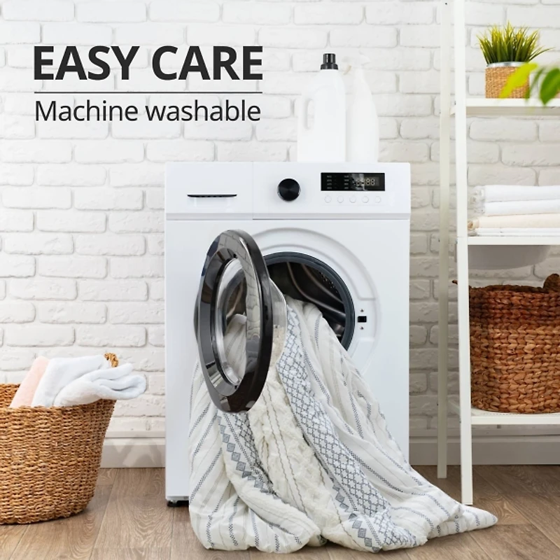 Ink + Ivy Blue Imani 3-pc. King Duvet Cover Set