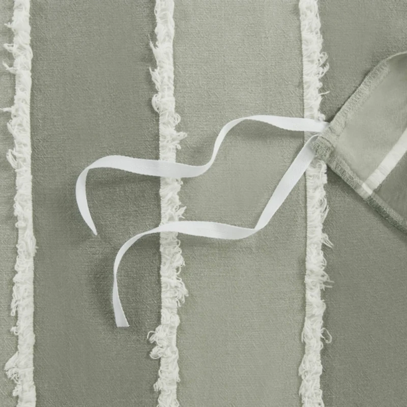 Ink + Ivy Green Shay 3-pc. King Duvet Cover Set