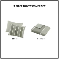 Ink + Ivy Green Shay 3-pc. King Duvet Cover Set