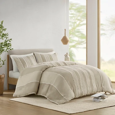 Ink + Ivy Tan Shay 3-pc. King Duvet Cover Set