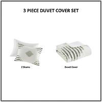 Ink + Ivy Tahli 3-pc.King Duvet Cover Set
