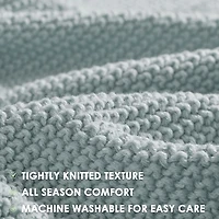 Ink + Ivy Blue Bree Knit Throw