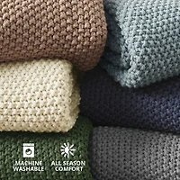 Ink + Ivy Blue Bree Knit Throw