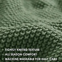 Ink + Ivy Green Bree Knit Throw