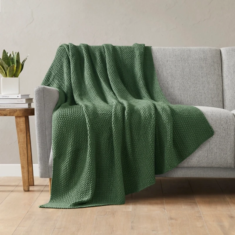 Ink + Ivy Green Bree Knit Throw
