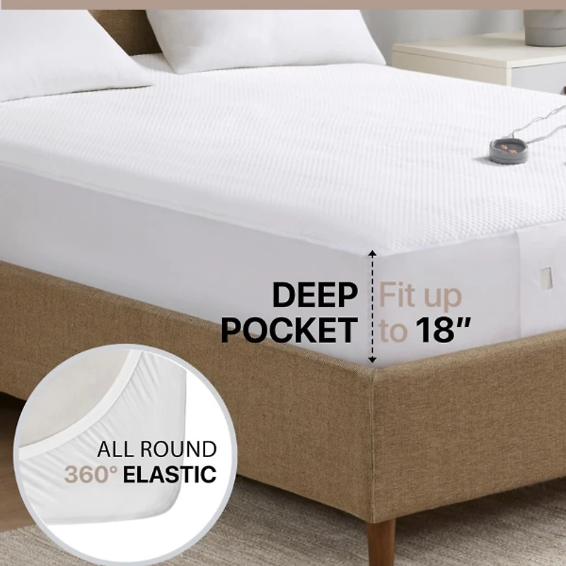 Beautyrest Cool Touch Heated Twin Mattress Pad