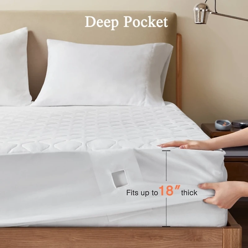 Beautyrest Heated Scotchgard Queen Mattress Pad