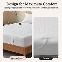 Beautyrest Heated Scotchgard Queen Mattress Pad