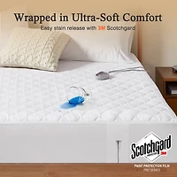 Beautyrest Heated Scotchgard Queen Mattress Pad