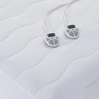 Serta Heated Plush Queen Mattress Pad