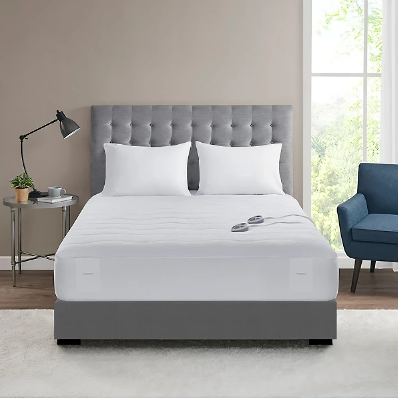 Serta Heated Plush Queen Mattress Pad