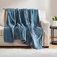 Beautyrest Berber Microlight Heated Throw