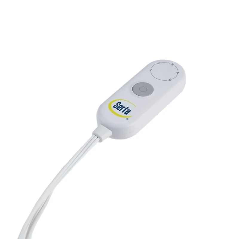 Serta White Heated Sherpa Throw