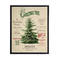 Christmas Tree Collage Framed Art Print