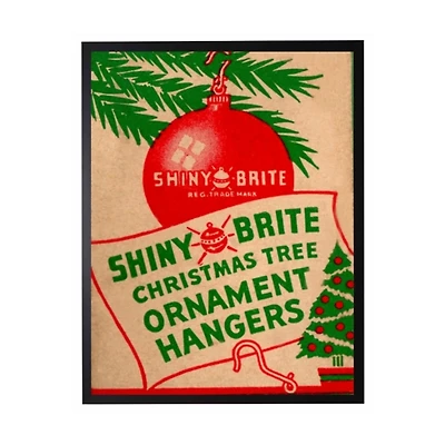 Shiny Brite Ornament Christmas Framed Art Print