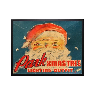 Park Christmas Tree Lighting Framed Art Print