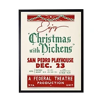 Christmas with Dickens Framed Art Print