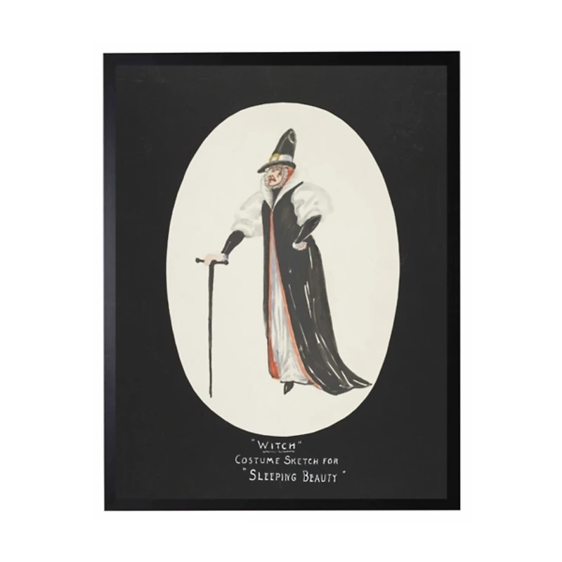 Sleeping Beauty Witch Framed Art Print