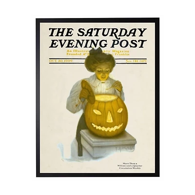 Vintage Saturday Evening Post Framed Art Print