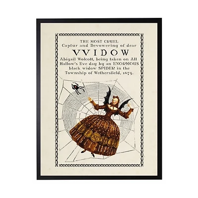 Widow Book Cover Halloween Framed Art Print