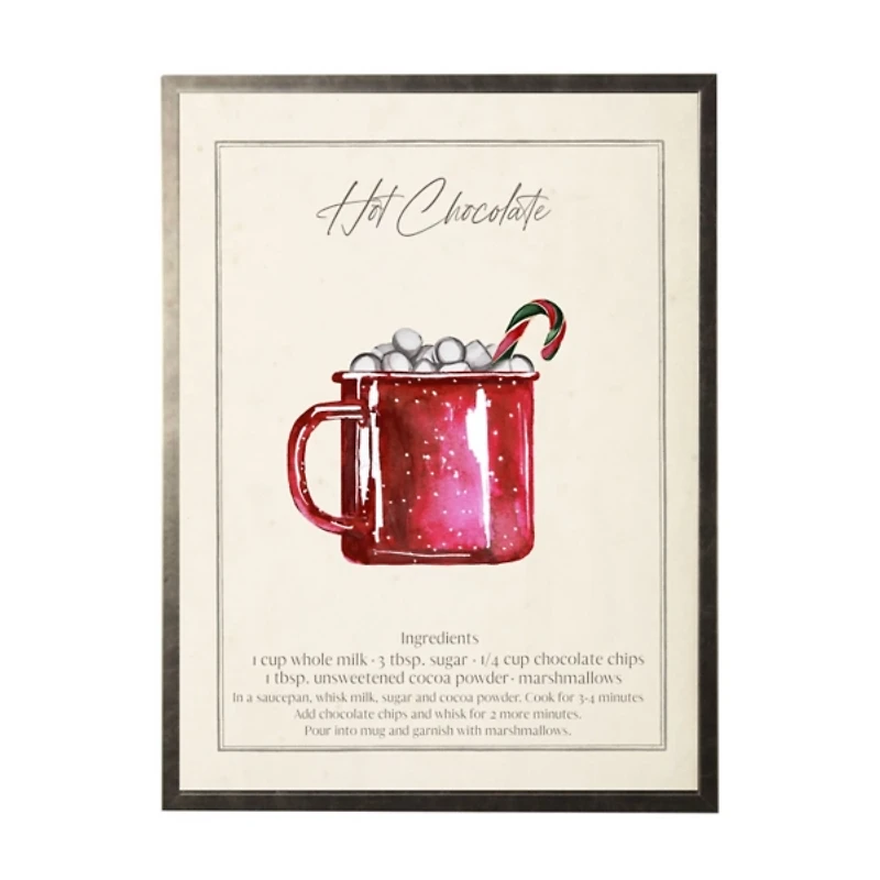 Hot Chocolate Pewter Framed Art Print