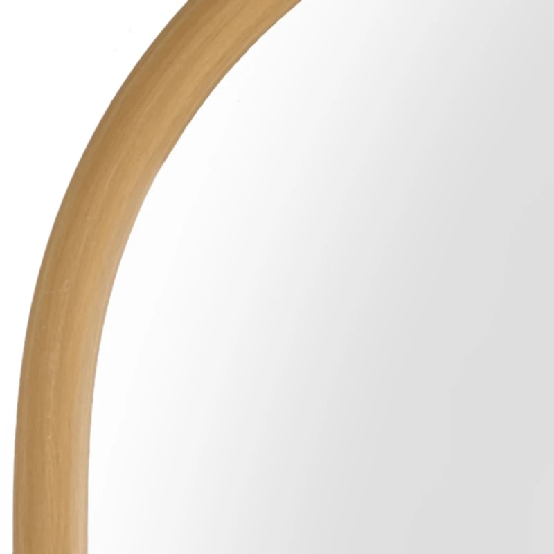 Natural Modern Arch Floor Mirror