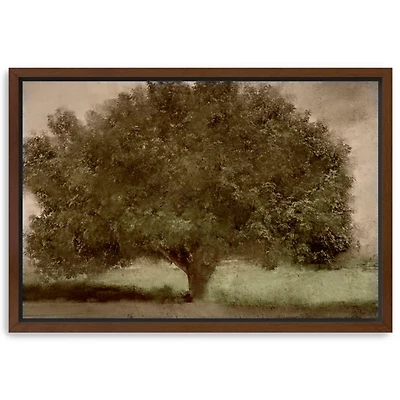 Under the Tree Framed Canvas Art Print