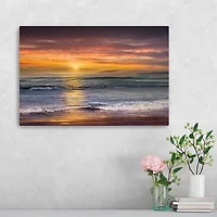 Sundown at Descanso Beach Canvas Art Print