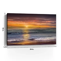 Sundown at Descanso Beach Canvas Art Print